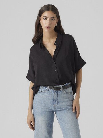 VERO MODA Blouse 'KATRINE' in Zwart: voorkant