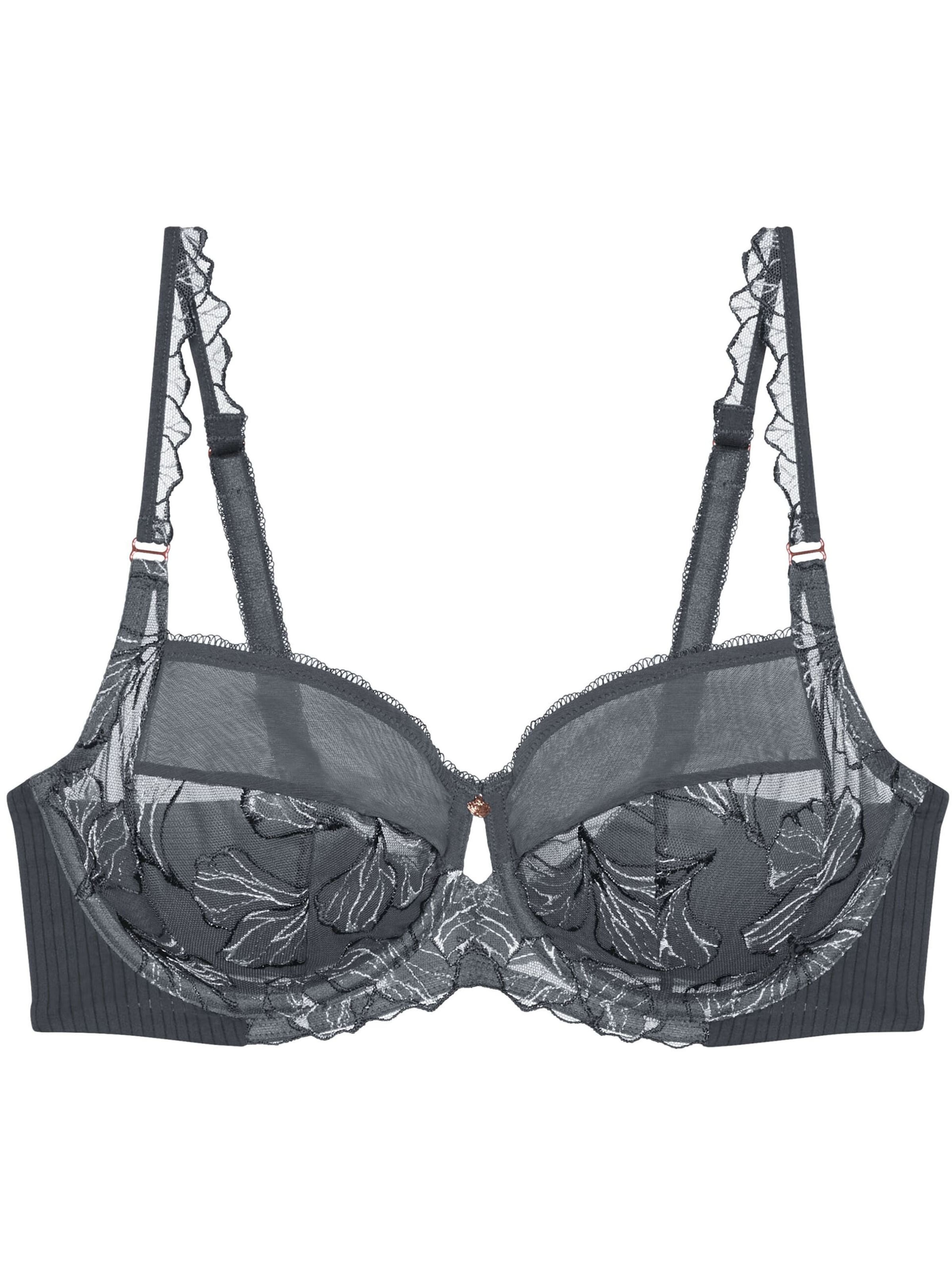 TRIUMPH BH ' Wild Iris Florale ' in Grijs: voorkant