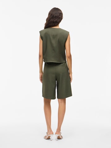 VILA Loose fit Pleat-front trousers 'VICulda' in Green