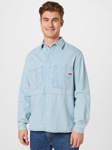 DIESEL - Ajuste regular Camisa en azul: frente