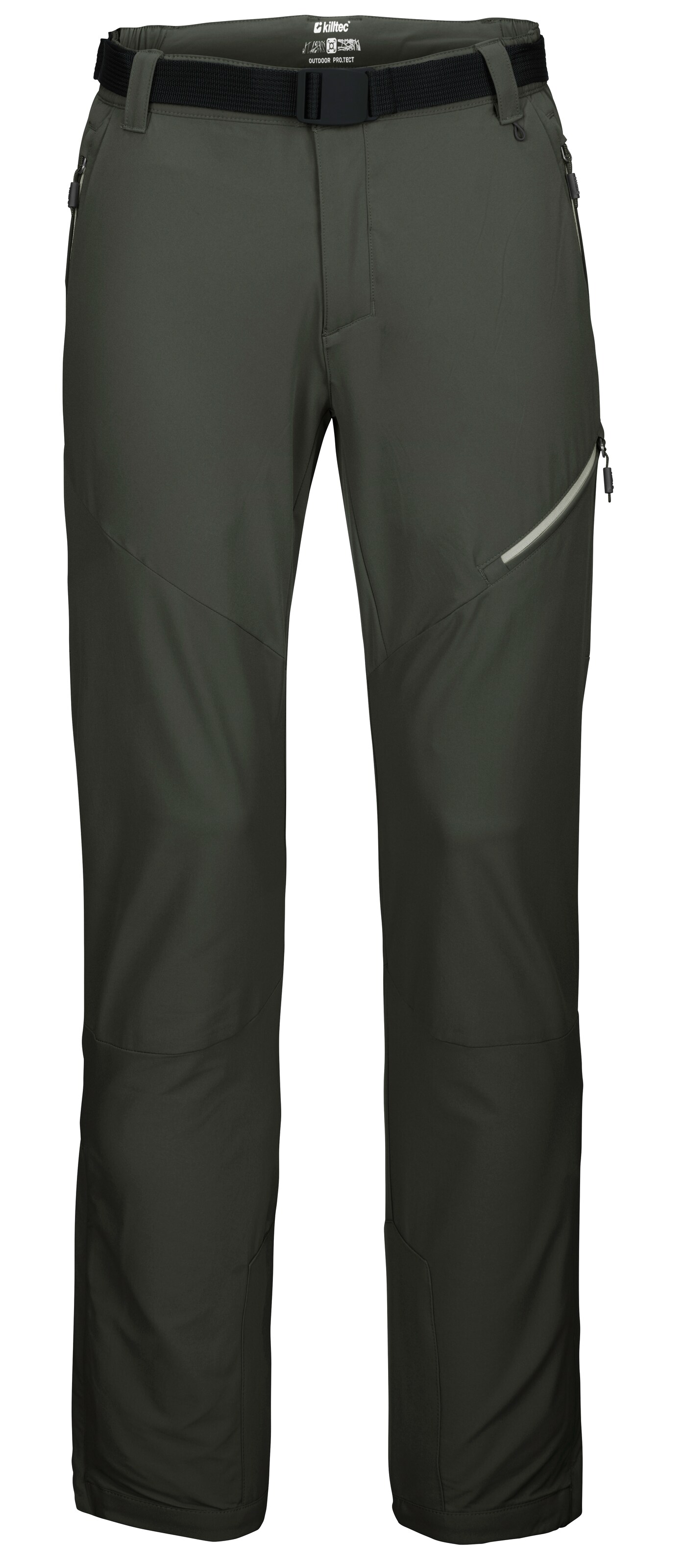 KILLTEC Regular Outdoor Pants in Green: front