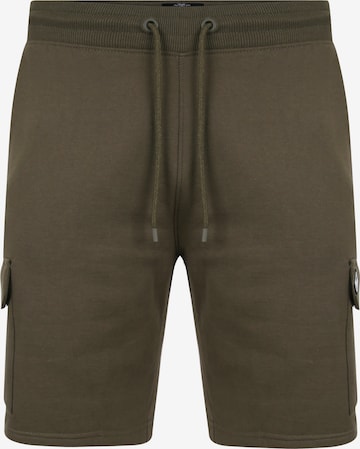 Threadbare Cargo Pants 'Hunter' in Green: front