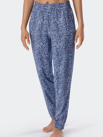 Pantalon de pyjama SCHIESSER en bleu : devant