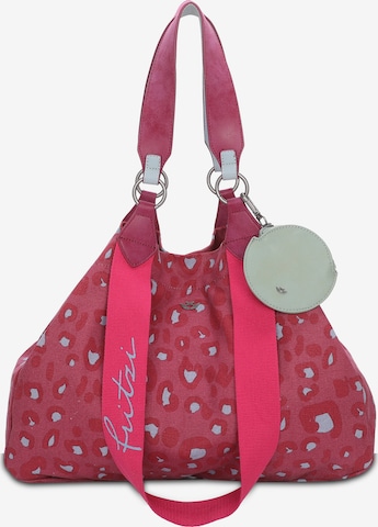 Fritzi aus Preußen Shoulder Bag 'Izzy Medium' in Pink: front