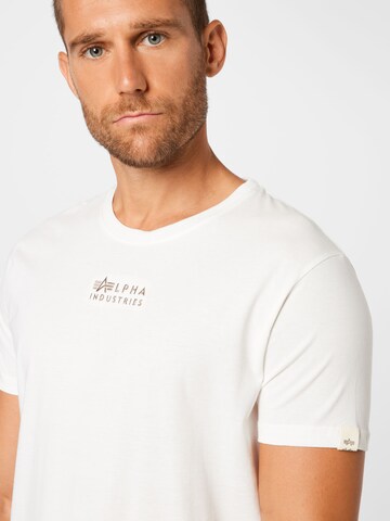 ALPHA INDUSTRIES T-shirt i vit