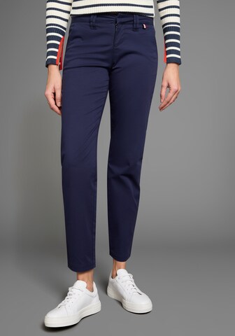 HECHTER PARIS Slimfit Chinohose in Blau: Vorderseite