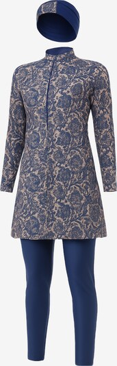 C&City Badeanzug in L in ecru / navy, Produktansicht