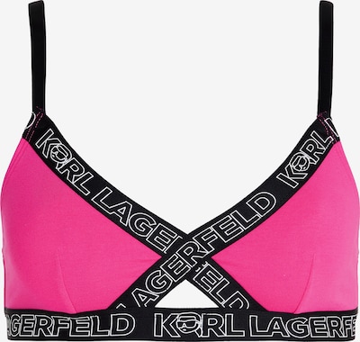 Karl Lagerfeld Rintaliivi 'Ikonik 2.0' värissä marjat / musta / valkoinen, Tuotenäkymä