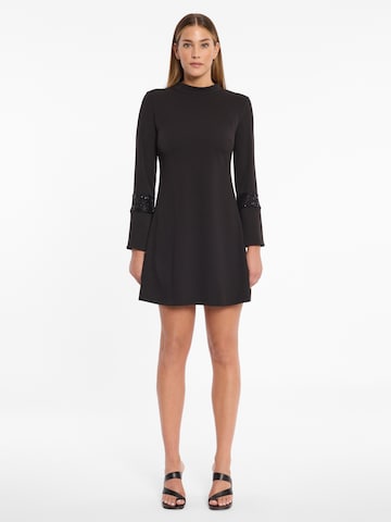 Ana Alcazar Jurk 'Abdora' in Zwart: voorkant