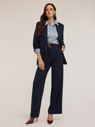 Wide Leg Pantalon MOTIVI en bleu
