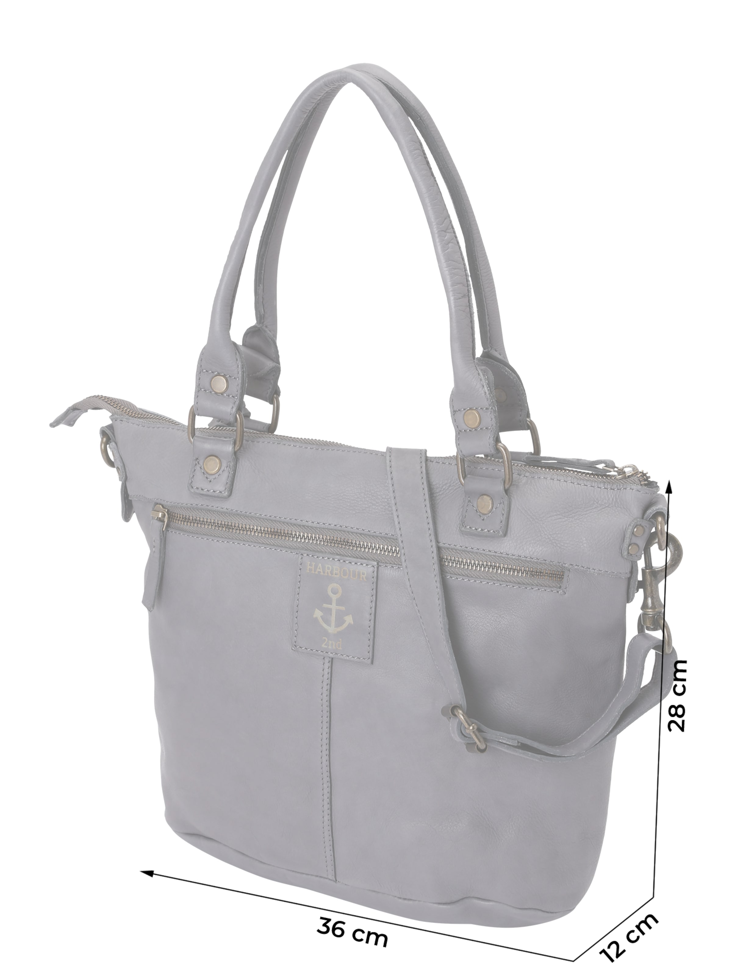 Harbour 2nd Shoulder bag 'Bianca' in Grey: front