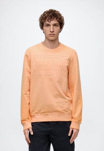 CAMP DAVID Sweatshirt in Orange: front