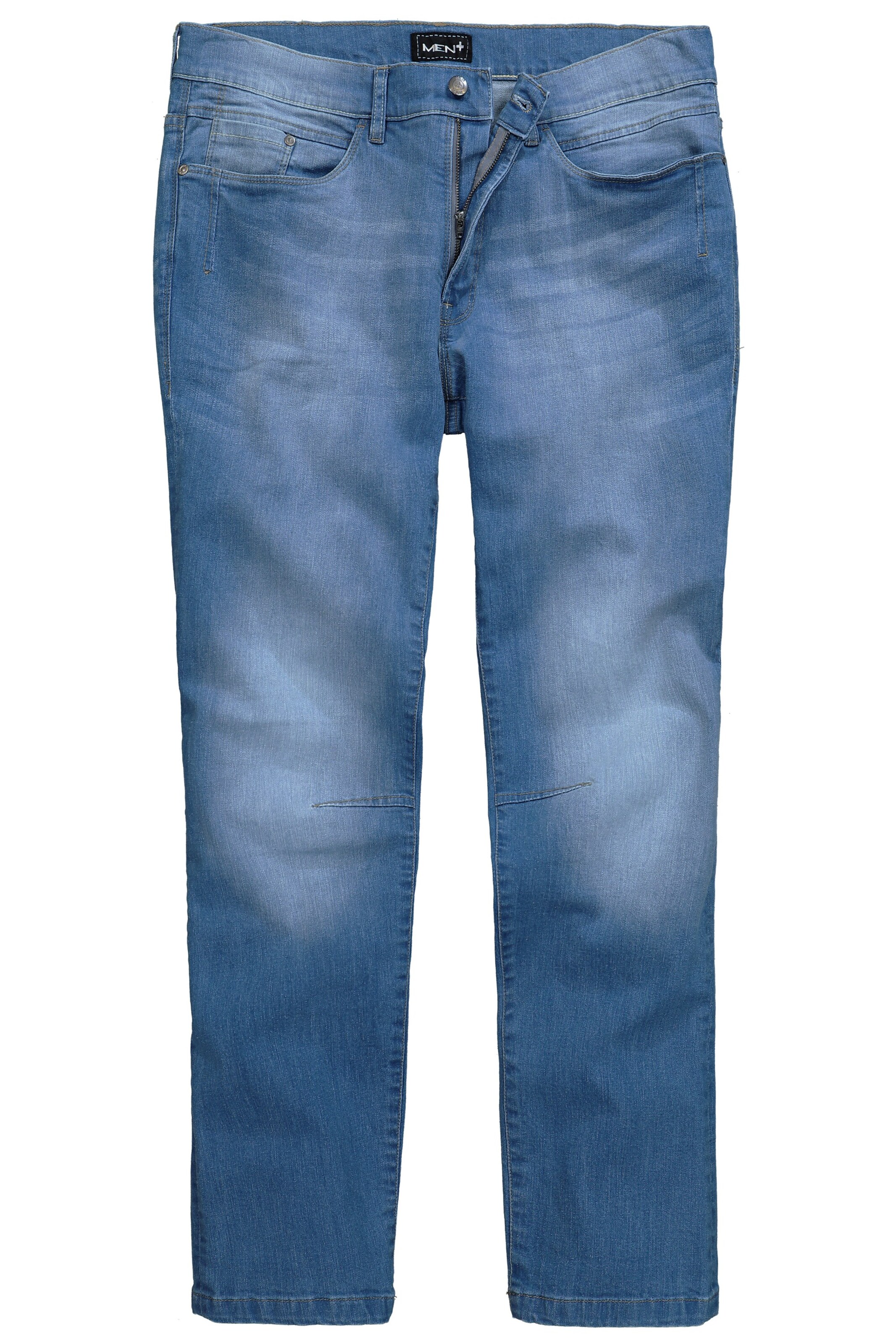 Men Plus Regular Jeans in Blue: front