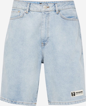 Pegador Regular Shorts 'MOORES' in Blau: predná strana