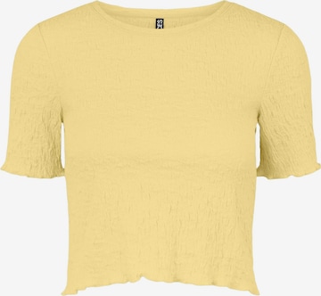 PIECES - Camiseta 'HARLOW' en amarillo: frente