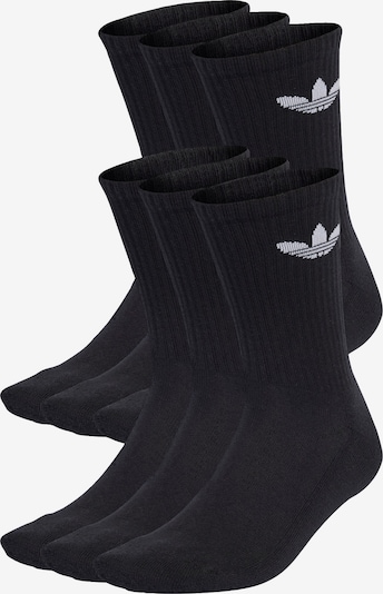 ADIDAS ORIGINALS Chaussettes 'Trefoil Cushion' en noir / blanc, Vue avec produit