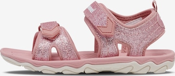 Hummel Sandals in Pink: front