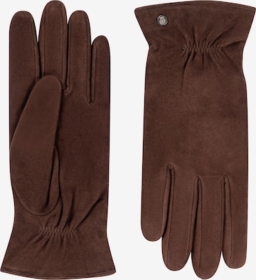 Gants 'STRASSBURG' Roeckl en marron : devant