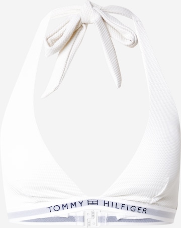 Tommy Hilfiger Underwear Triangle Bikini top in White: front