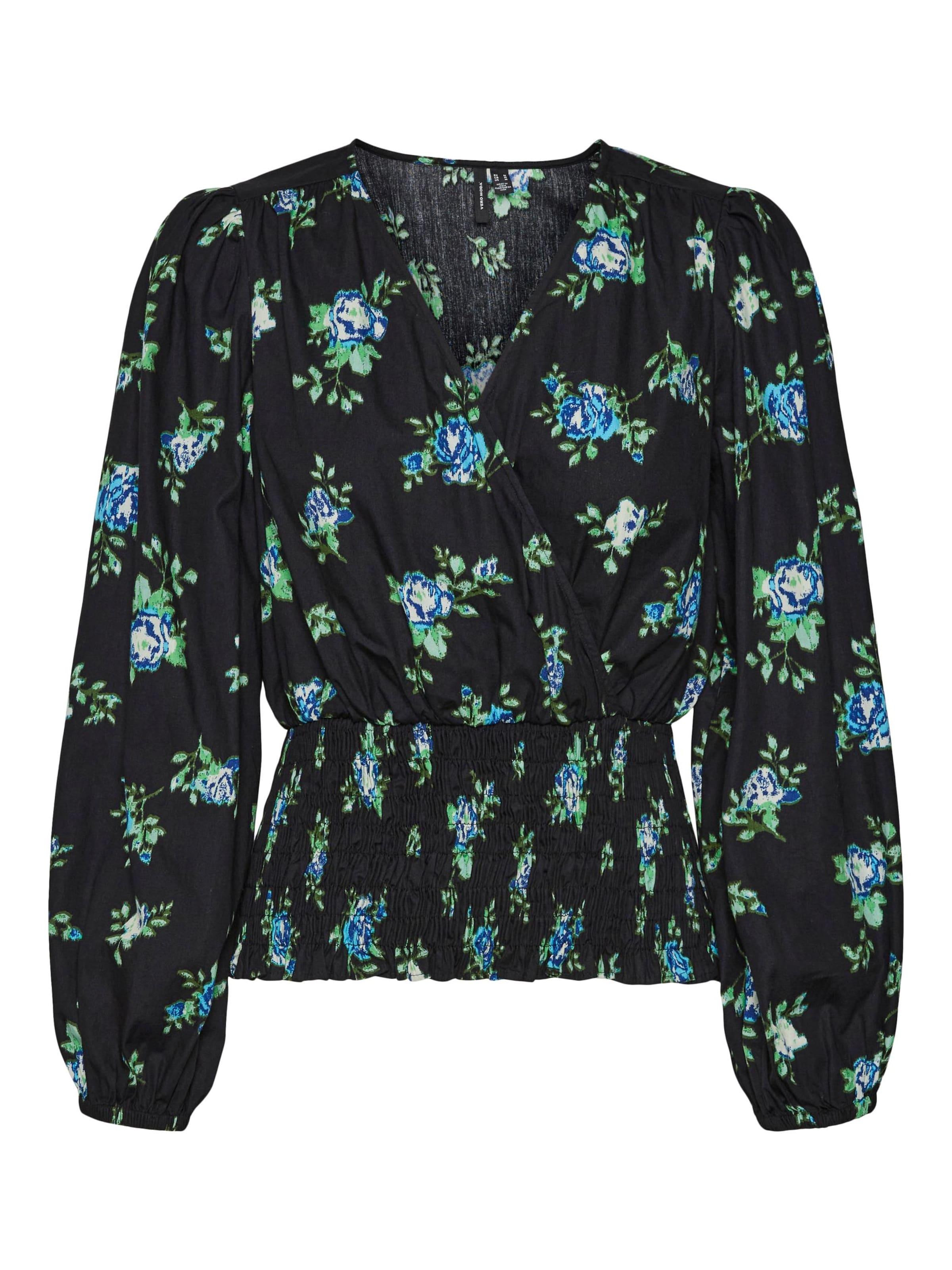 VERO MODABluza 'BELLA SANNA' - crna boja: prednji dio