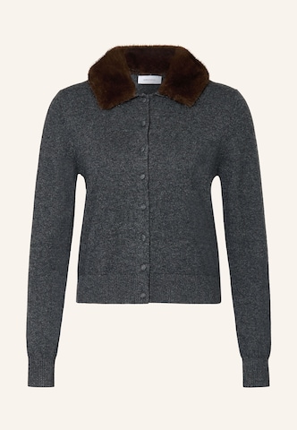 darling harbour Knit Cardigan in Grey: front