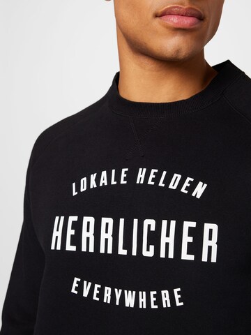 Herrlicher Sweatshirt 'Edvin' in Black