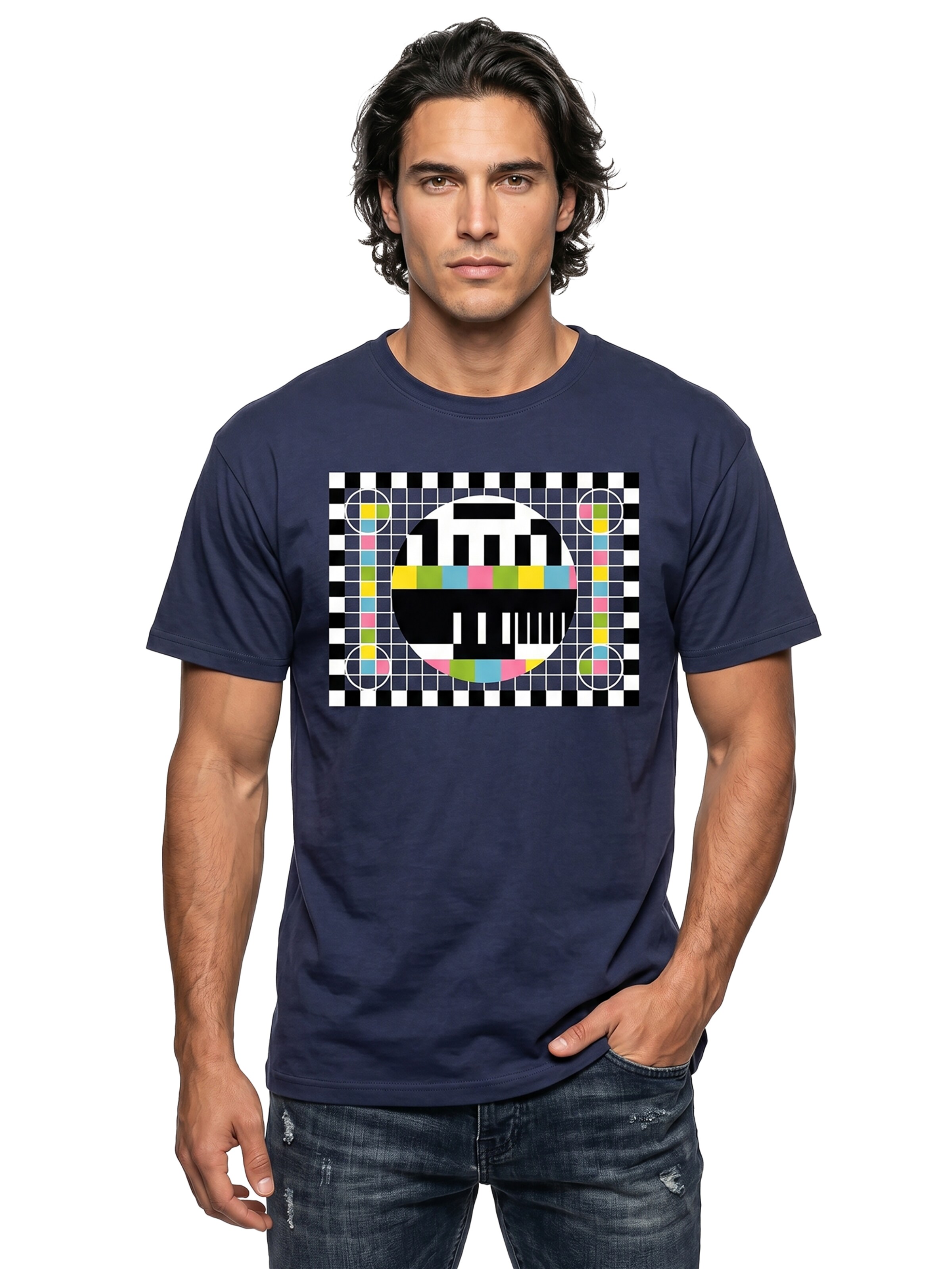 MAKAYA Shirt 'Testbild' in Blue