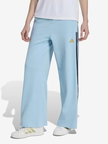 mėlyna ADIDAS SPORTSWEAR Plačios klešnės Sportinės kelnės 'HER': priekis