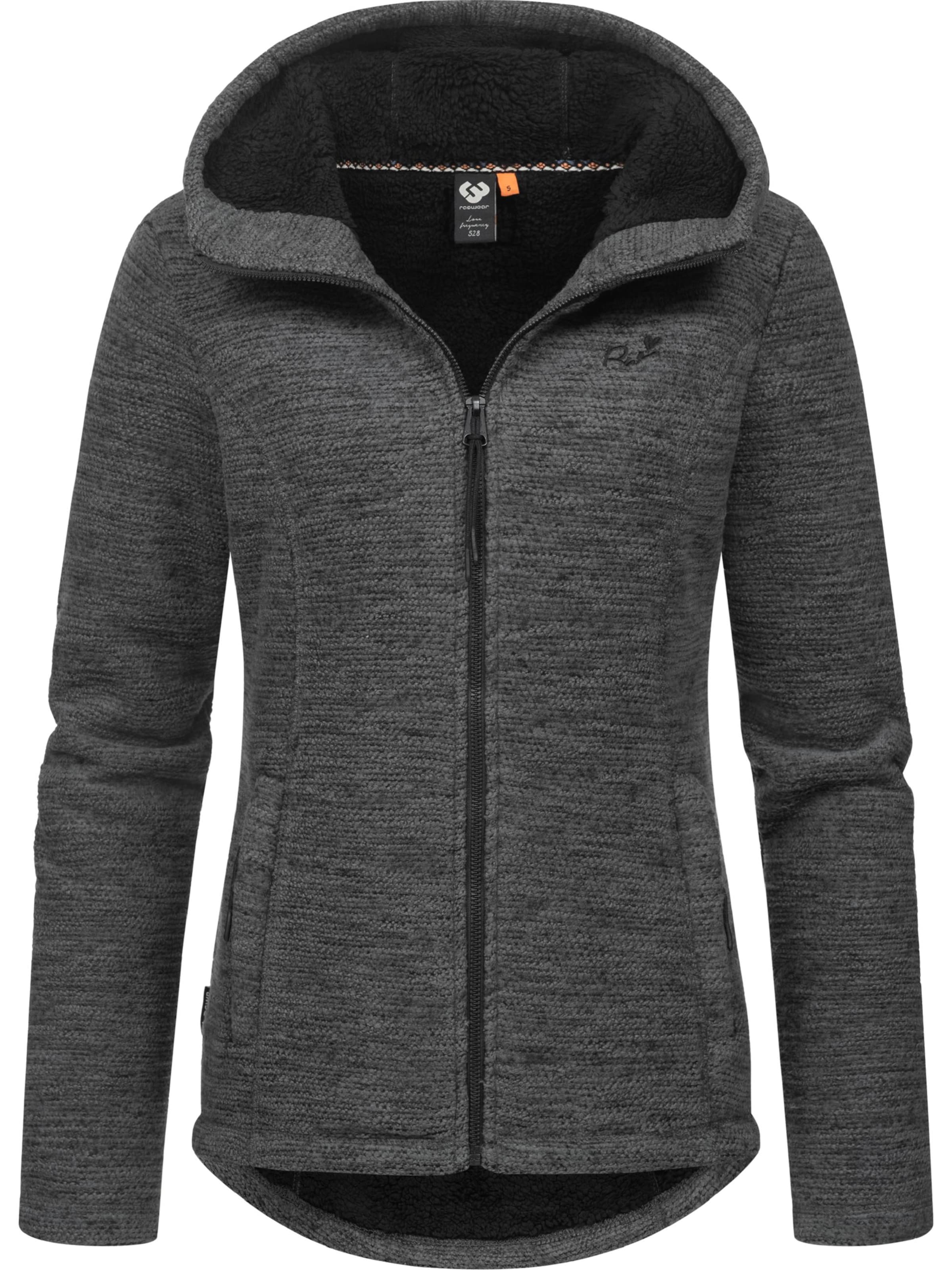 Ragwear Knit Cardigan 'Lyshka' in Grey: front