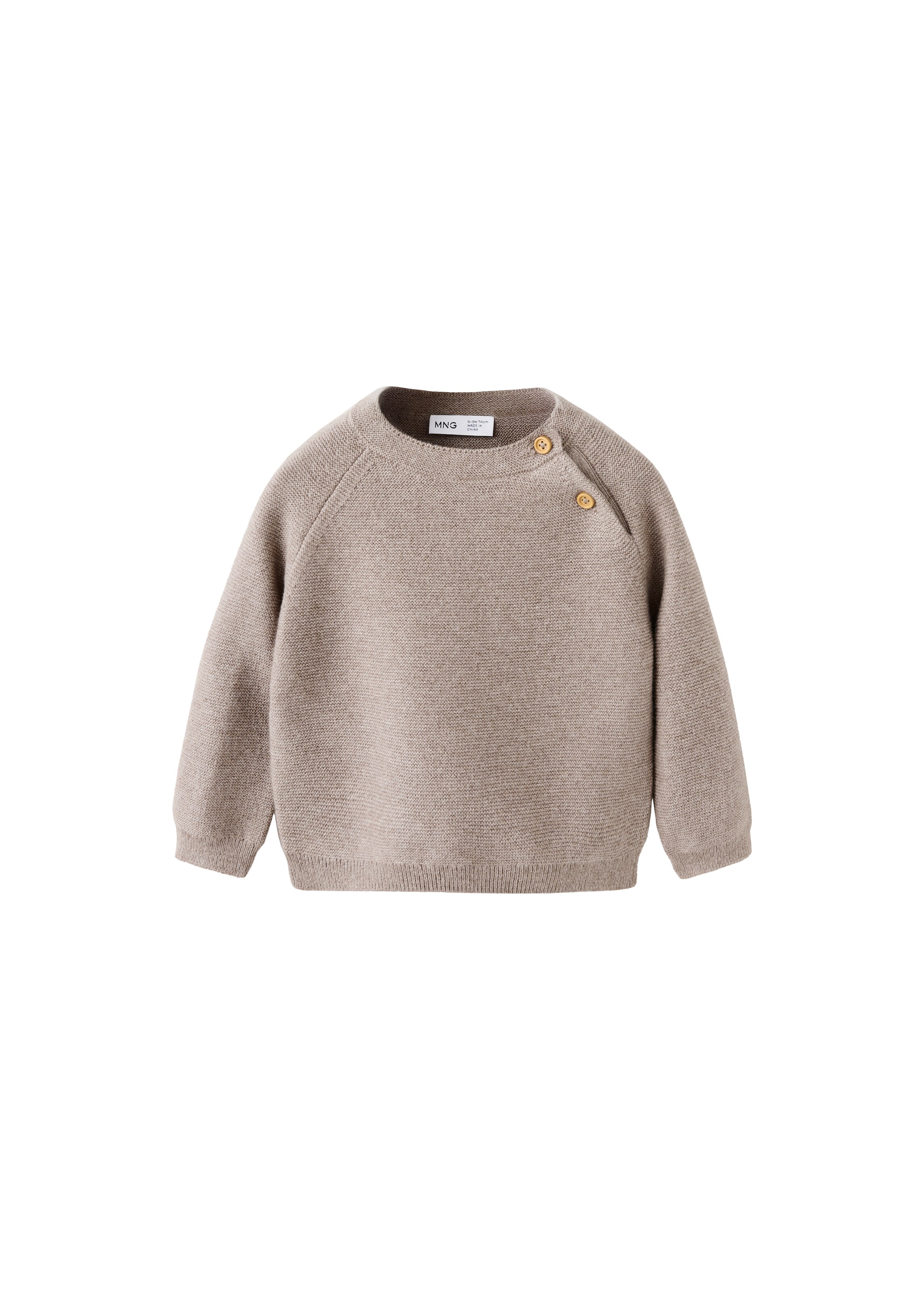 Pulover 'DIJONS' de la MANGO KIDS pe gri: față