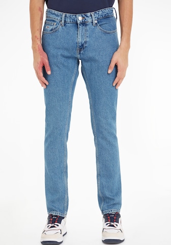 Coupe slim Jean 'Scanton' Tommy Jeans en bleu : devant