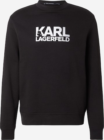 Sweat-shirt Karl Lagerfeld en noir : devant