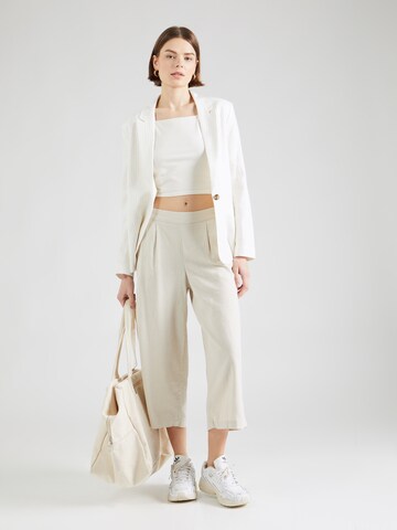 Wide Leg Pantalon à pince 'CARISA' ONLY en beige