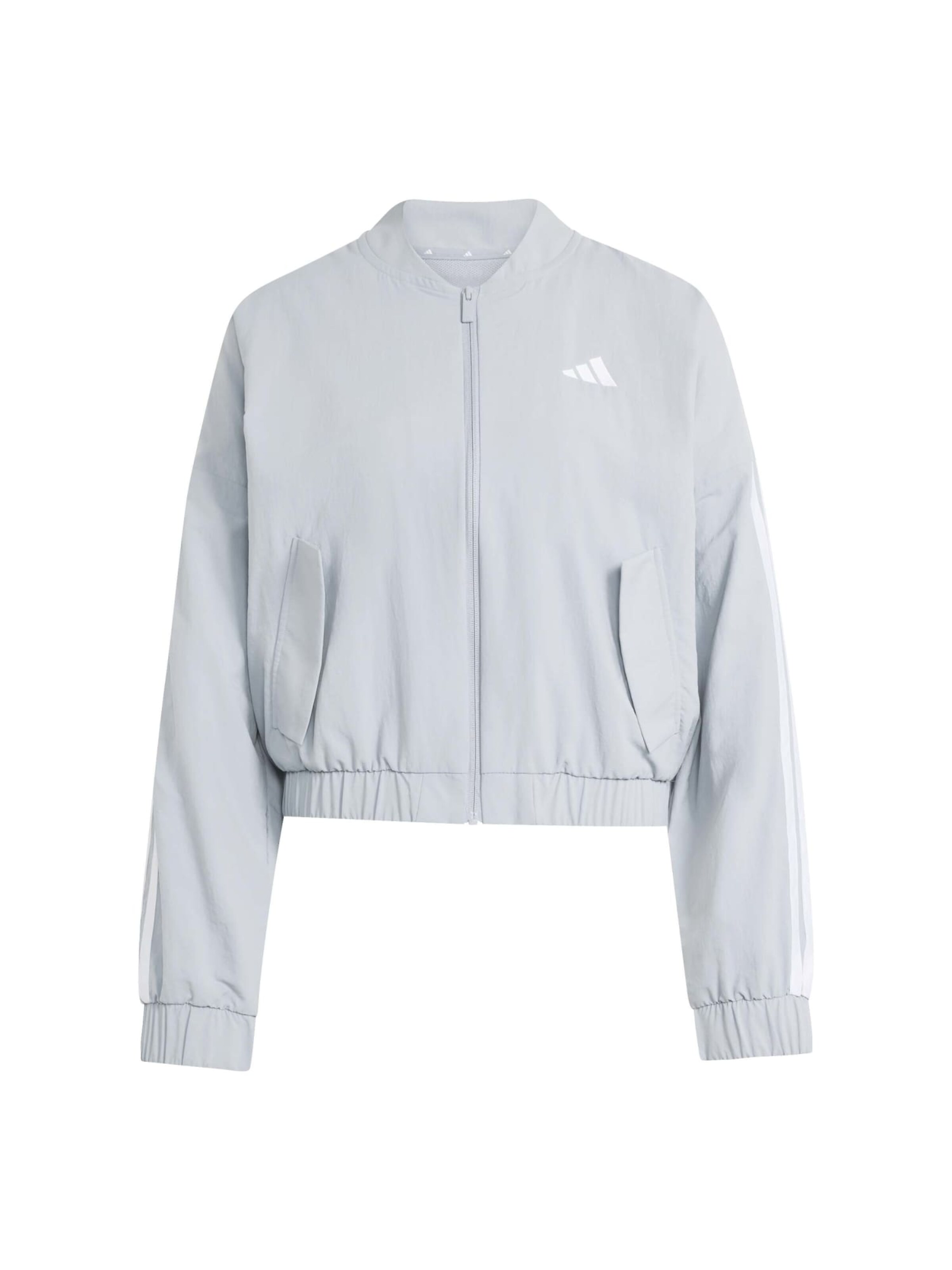 Veste de sport 'Essentials' ADIDAS SPORTSWEAR en gris : devant