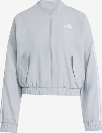 Veste de sport 'Essentials' ADIDAS SPORTSWEAR en gris : devant