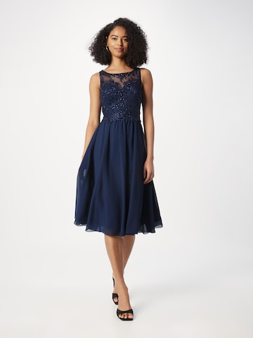 Robe de cocktail Laona en bleu