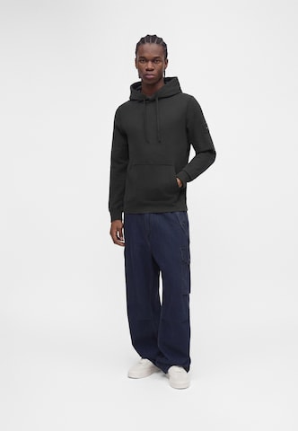 Bluză de molton de la Calvin Klein Jeans pe negru