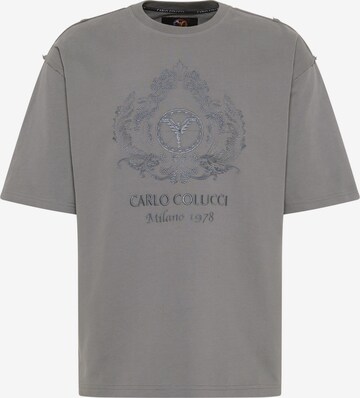 Carlo Colucci Shirt 'De Bortoli' in Grijs: voorkant