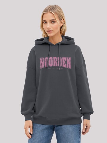 F4NT4STIC Sweatshirt 'Knut & Jan Hamburg Noorden Collegiate Pink' in Schwarz: Vorderseite