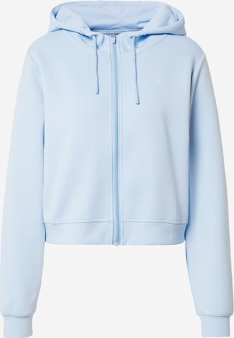 ONLY PLAY Athletic Zip-Up Hoodie in Blue: front