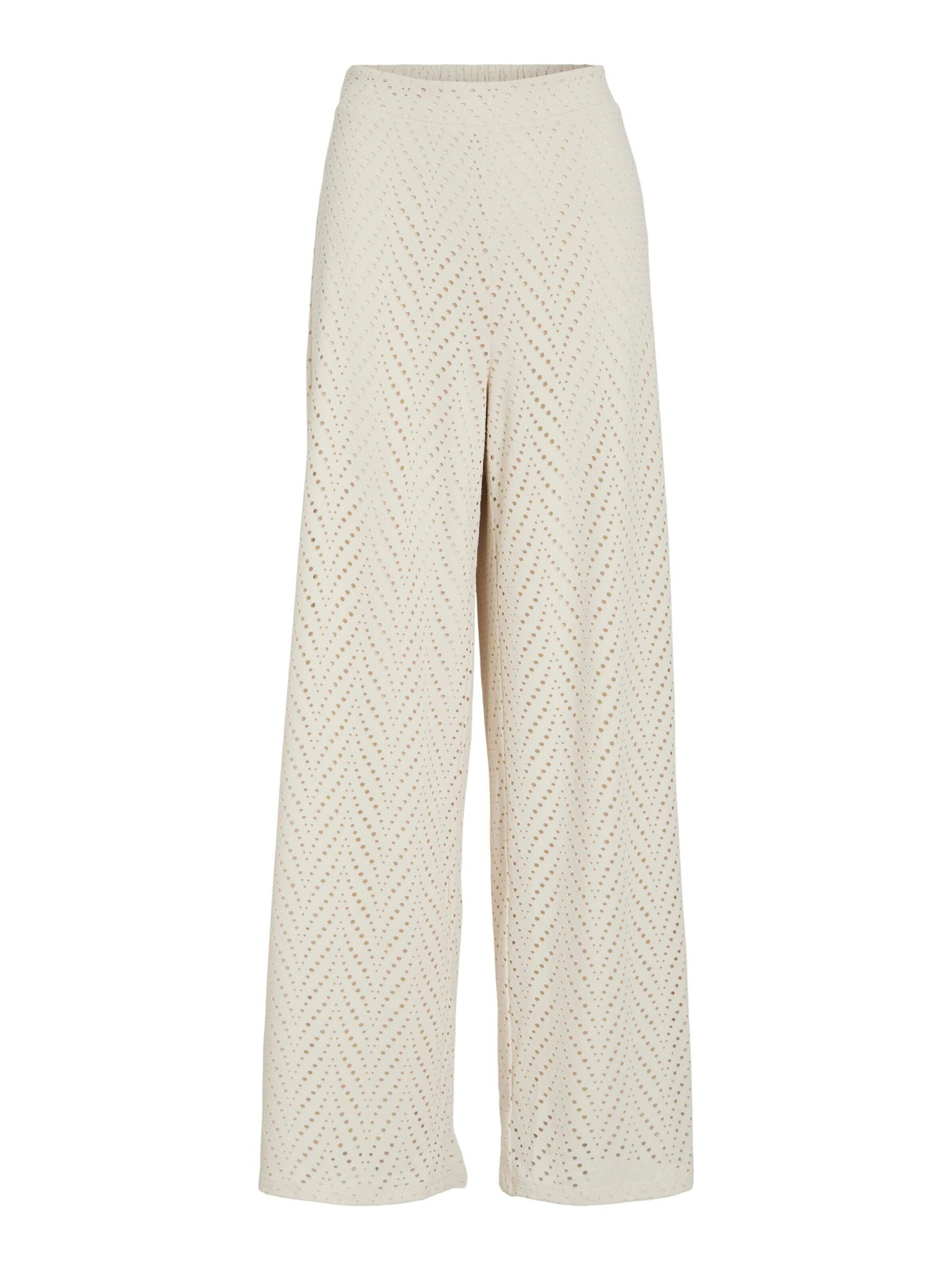 VILA - Pierna ancha Pantalón 'VIDelaia' en beige: frente