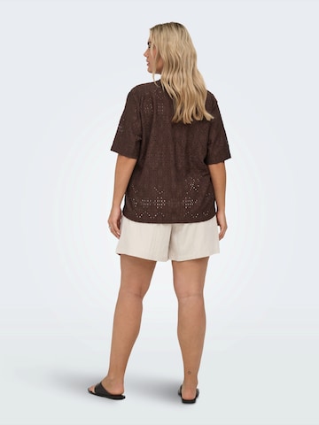 ONLY Carmakoma Blouse 'CARHELLEN' in Brown