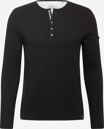 Key Largo Shirt 'SANDRO' in Zwart: voorkant