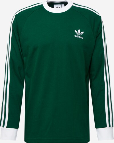 Bluză de molton ADIDAS ORIGINALS pe verde închis / alb, Vizualizare produs