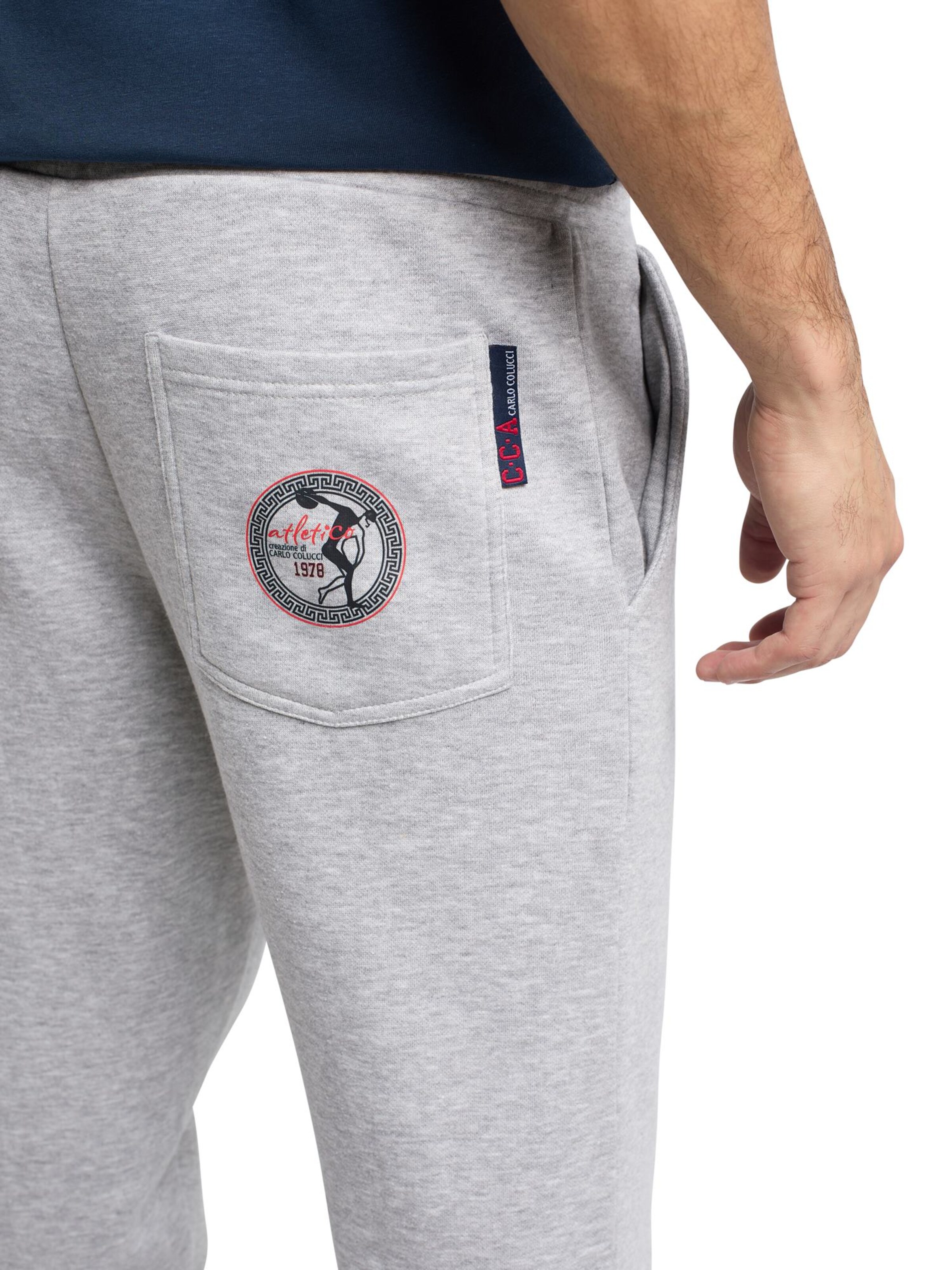 Carlo Colucci Regular Broek 'De Polo' in Grijs