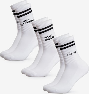 Occulto - Calcetines deportivos 'William' en blanco: frente