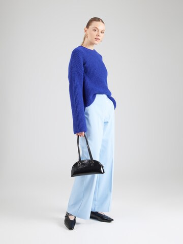 COMMA Wide leg Broek in Blauw