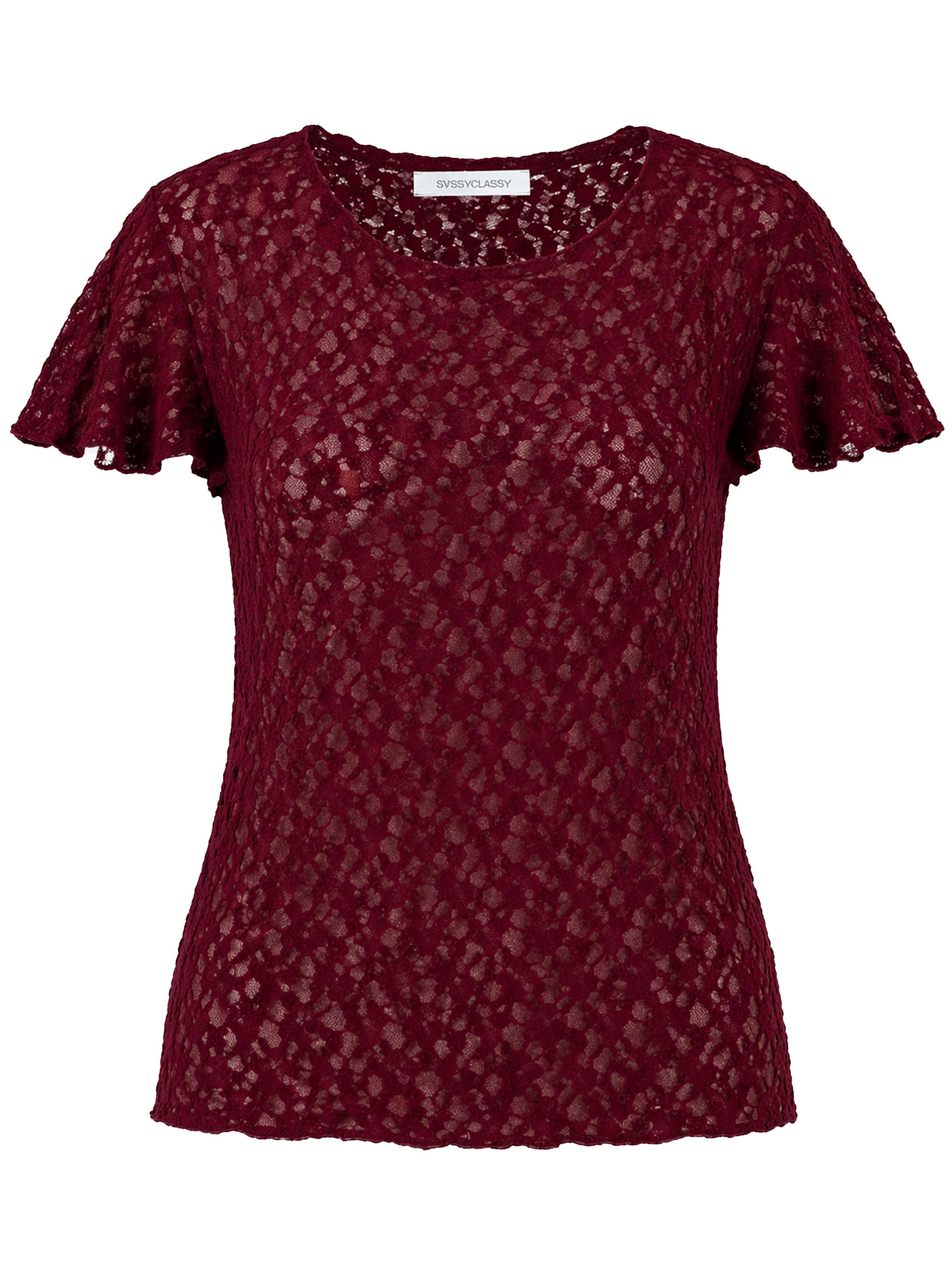 SASSYCLASSY Shirt‌ in Rot: Vorderseite
