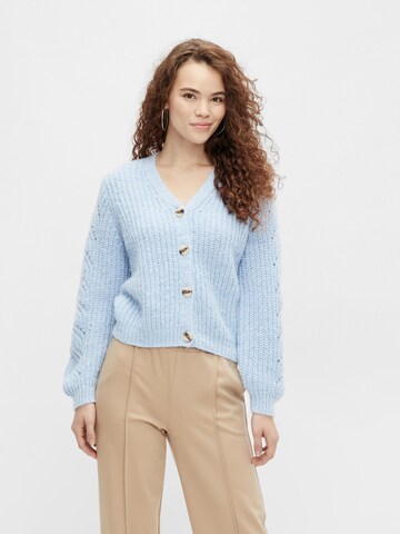 PIECES Knit Cardigan 'Kassandra' in Blue: front