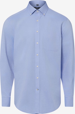 Coupe regular Chemise Nils Sundström en bleu : devant